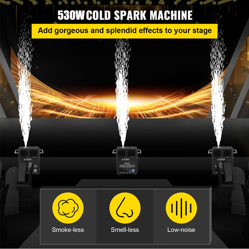 700W Cold Spark Firework Machine Stage Effect DMX Machine Dj Event Party& Remote