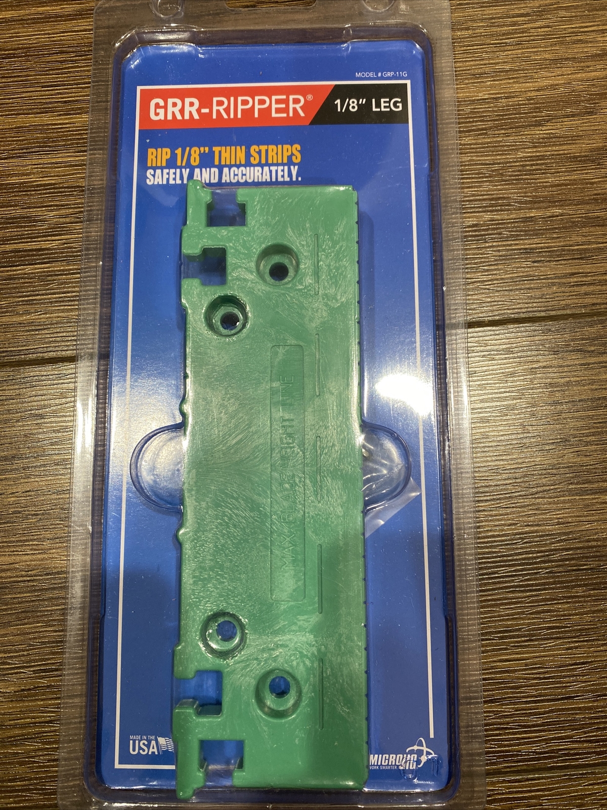 Microjig Grr-Ripper GRP-11G 1/8 Inch Leg  Green