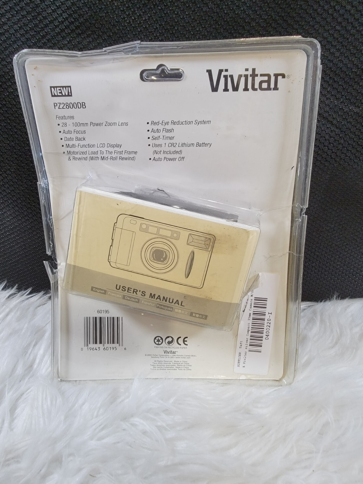 Vivitar PZ2800 Compact 35mm Power Zoom Camera