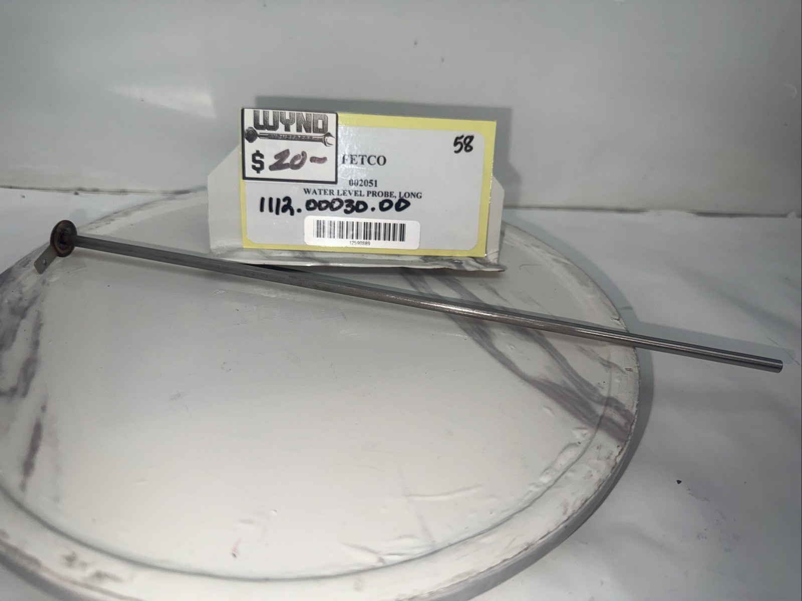(NEW) Fetco 11” Water Level Probe          Part # 002051