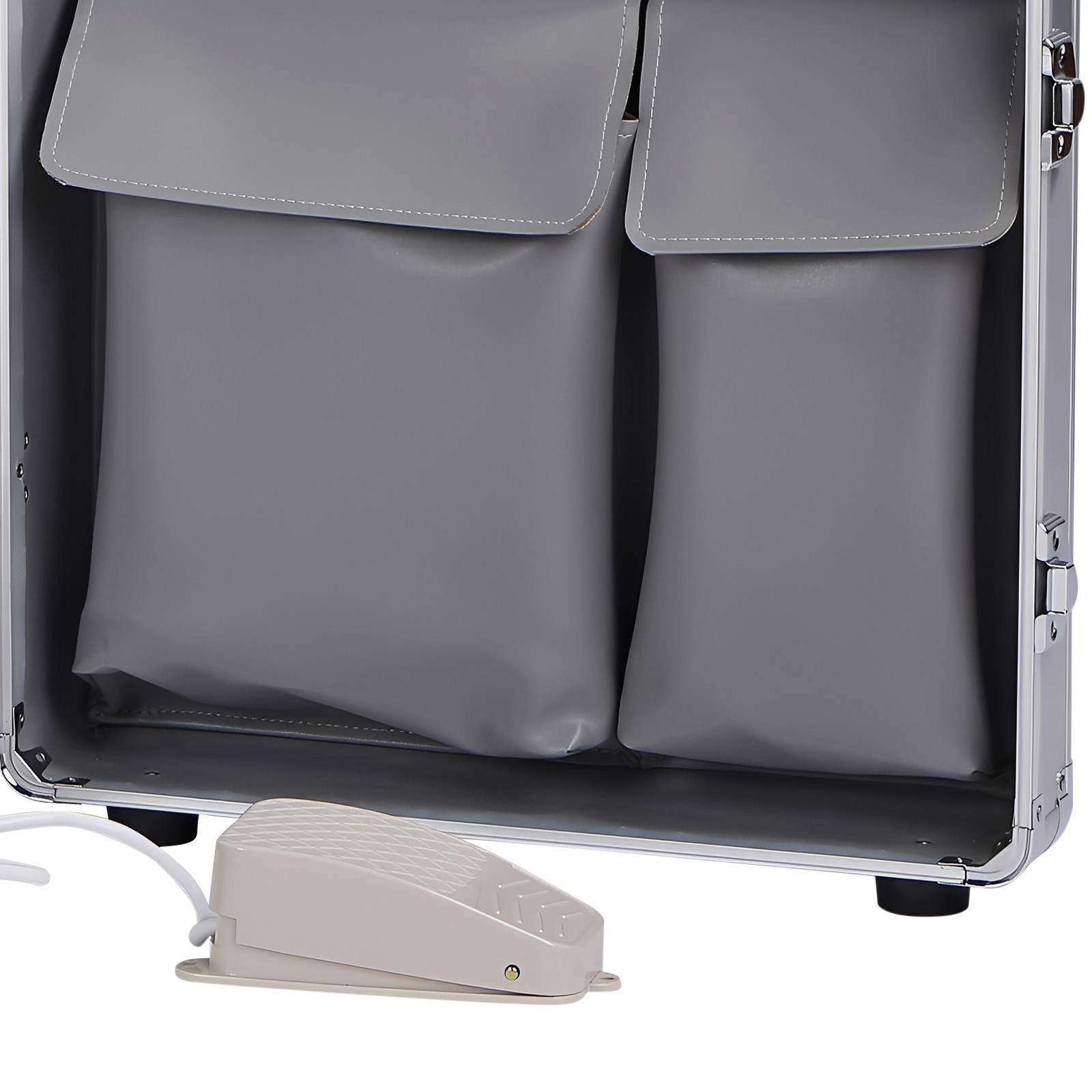 Portable Dental Delivery Unit Rolling Case Air Compressor Syringe Suction 4Hole