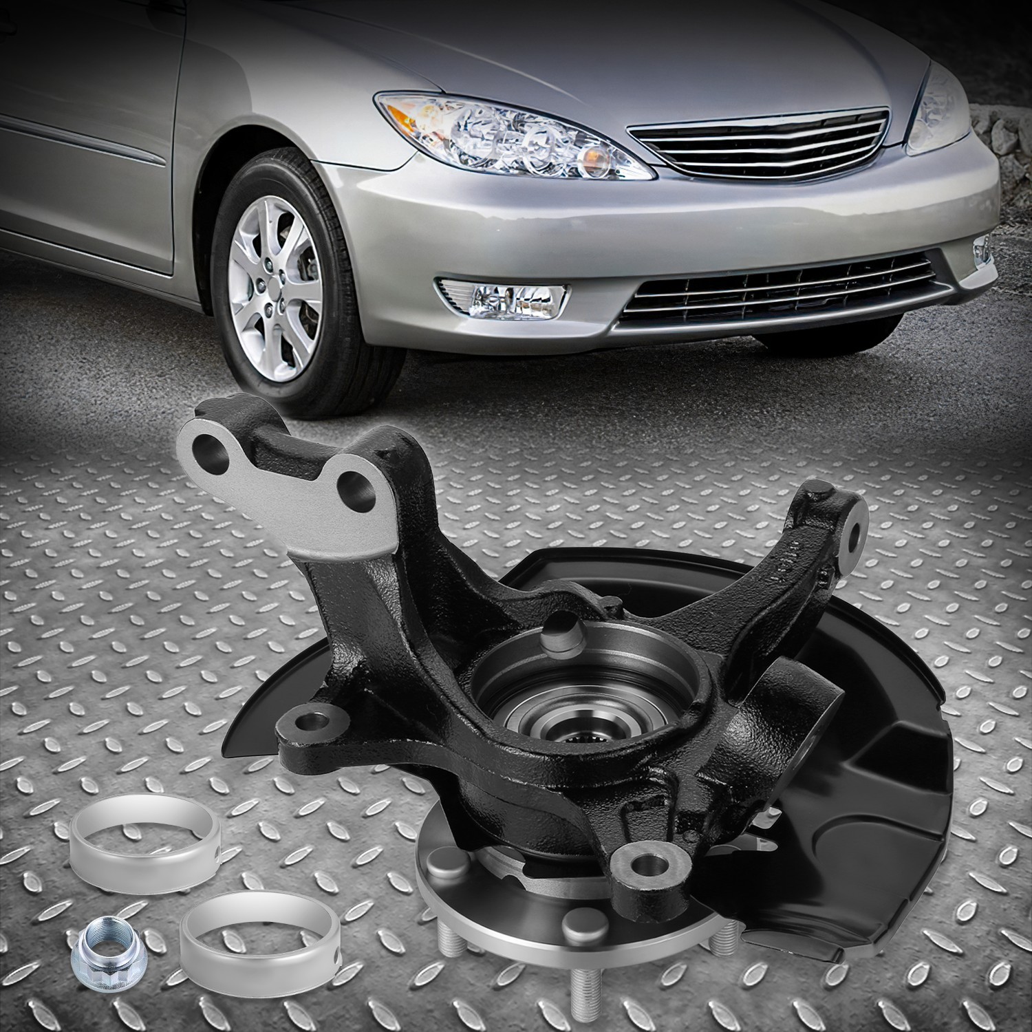 Front Right Side Steering Knuckle Wheel Bearing Assembly for 04-06 Toyota Camry