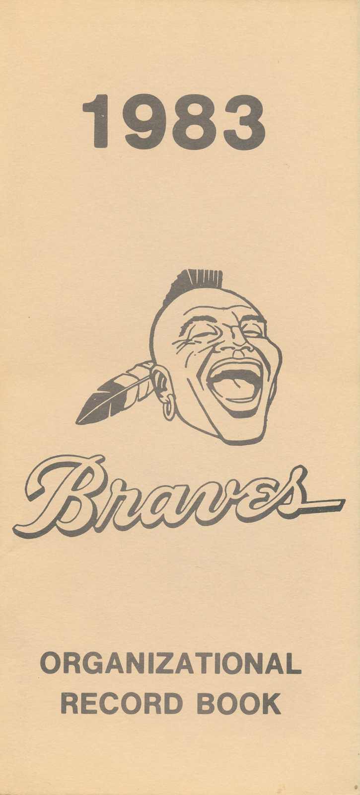 1983 Atlanta Braves Organization Record Book bxorg2