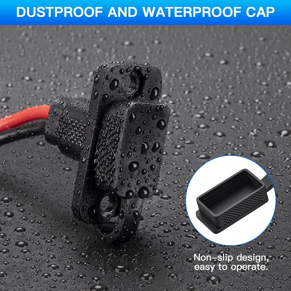 SAE Connector ELECTOP Rectangular SAE Power Socket Sidewall Port Weatherproof