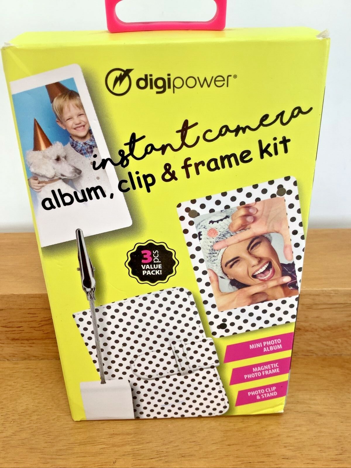 NEW SEALED 3 Pc Kit For Instant Camera: Album, Clip & Frame by DIGIPOWER