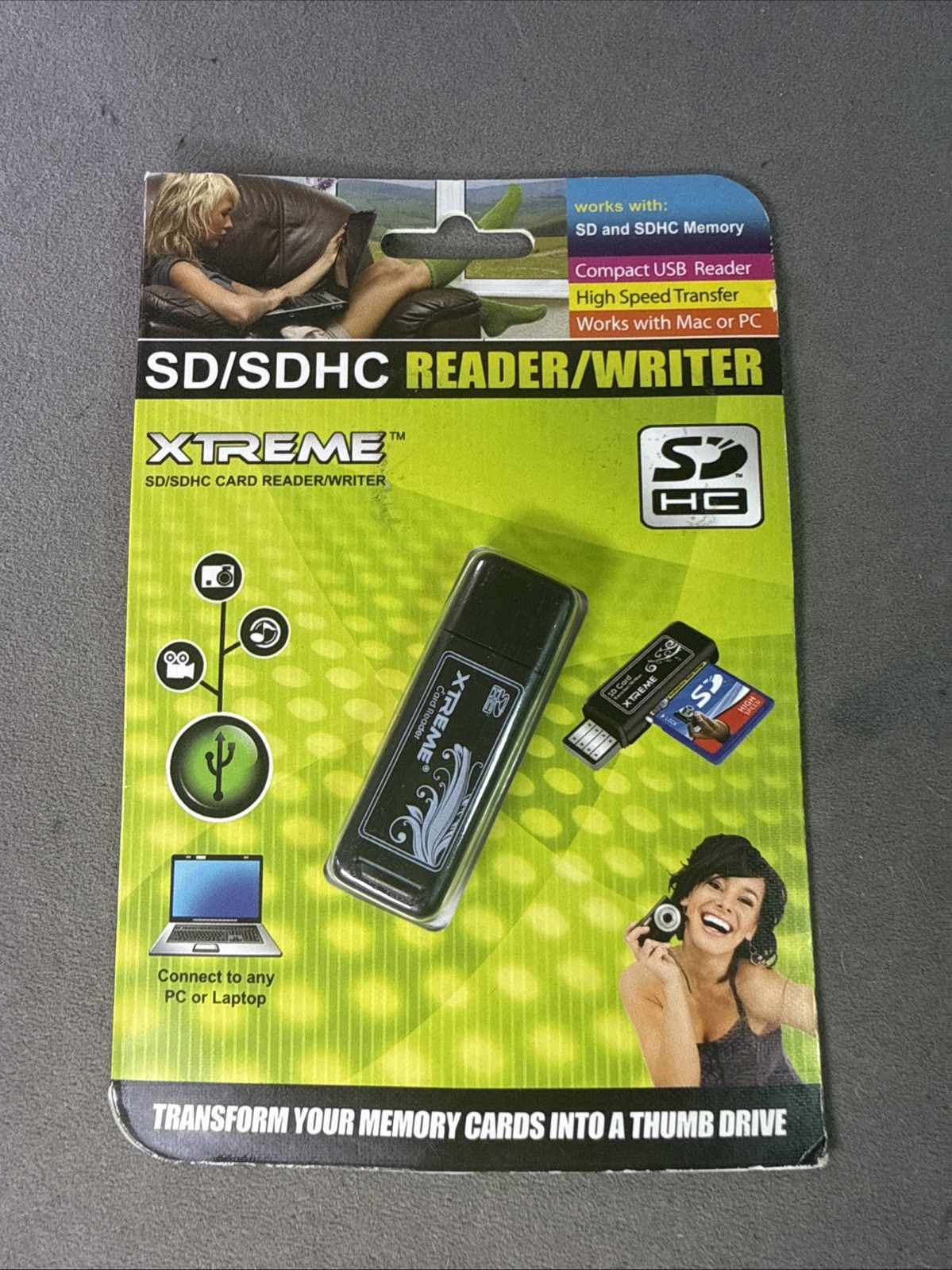 Xtreme SD/SDHC Card Reader/Writer New