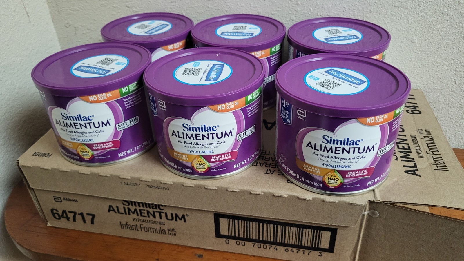 6 ALIMENTUM Powder Formula 7oz Cans Exp 08/27