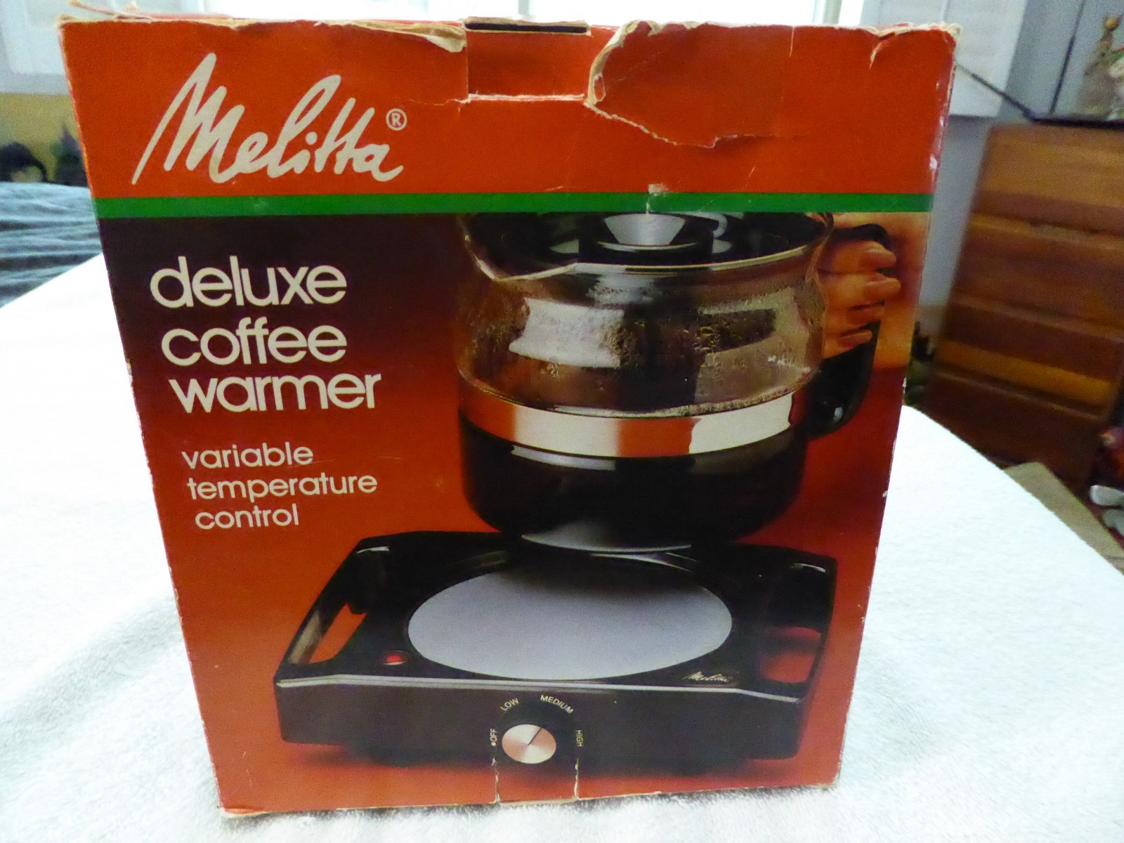 Melitta Deluxe Coffee WarmerCW-20 Variable Temperature Fits most carafes NEW old