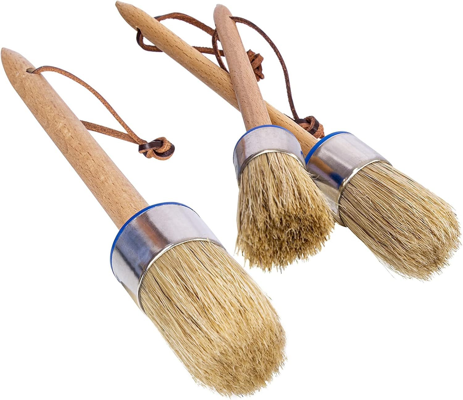 Chalk Paint Brush Set – 3 Pcs Chalk Paint for Furniture Natural Bristle Painting