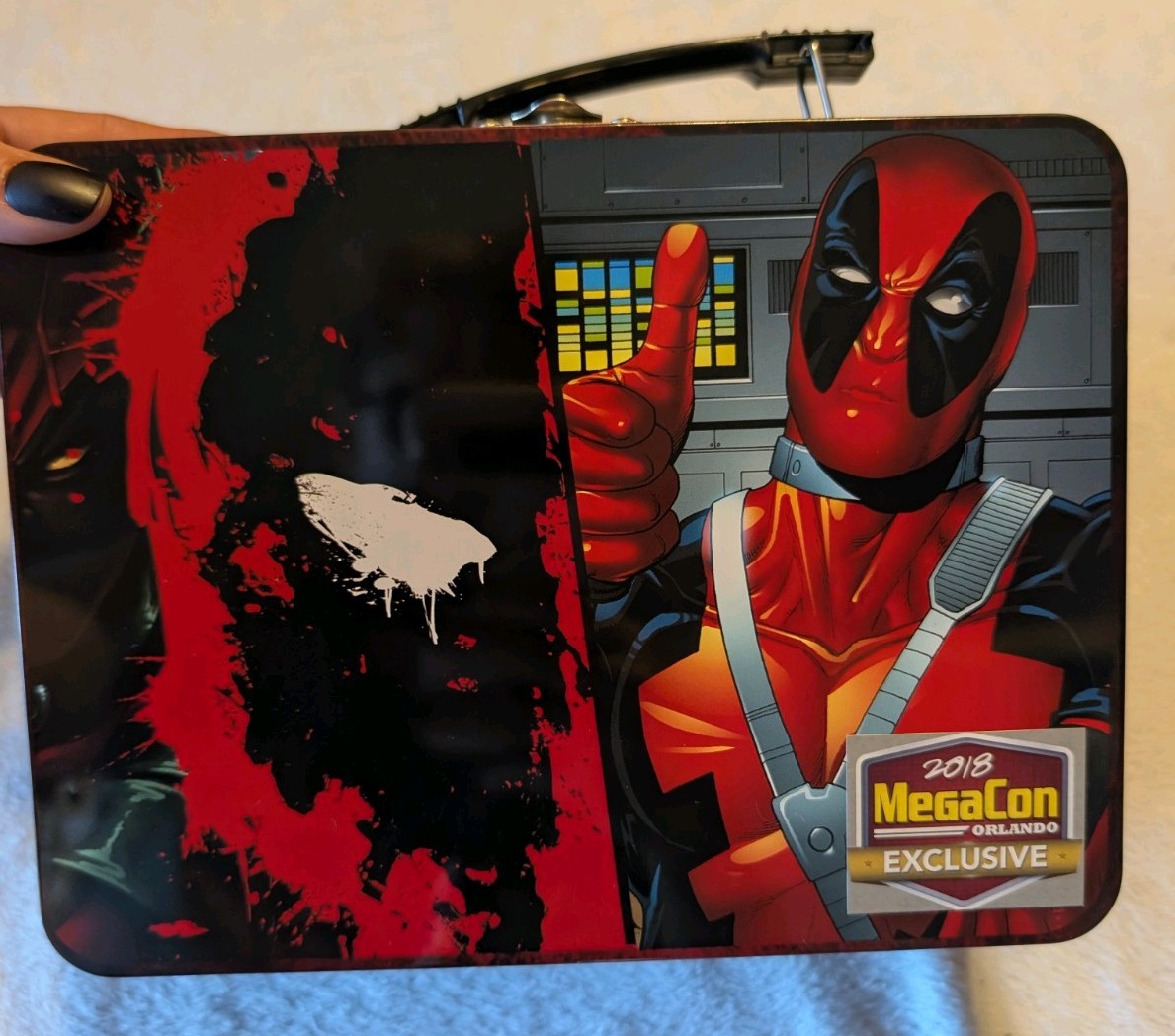 Marvel 2018 Orlando Megacon Exclusive Deadpool Collector's Lunchbox New In Bag