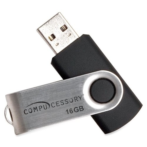 Compucessory CCS26467 16GB USB Flash Drive Aluminum