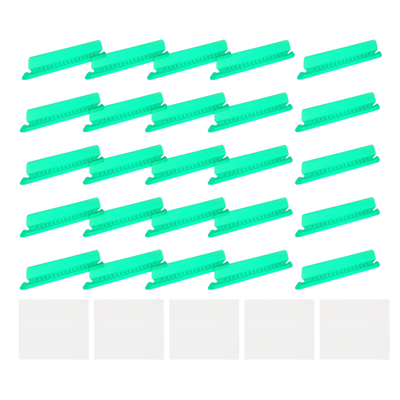Hanging File Folder Tabs 4 Inch File Folder Tabs and Inserts Green 50Pcs