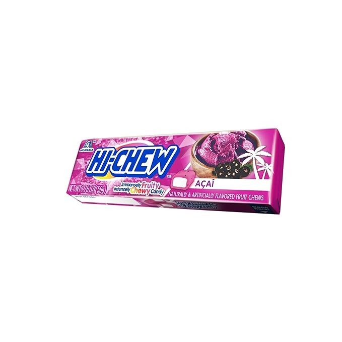 HI-CHEW ACAI - Box of 15 Sticks, 1.76oz ea | Unique Fun Soft & Chewy Taffy