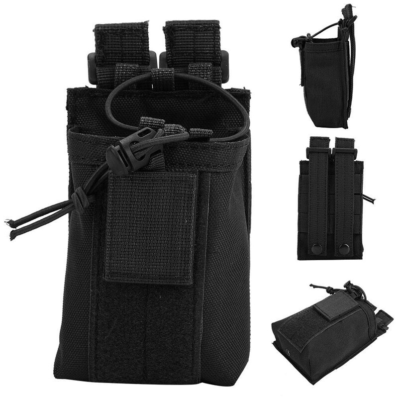 Tactical Molle Pouch Radio Walkie Talkie Holder Bag Belt Pack Magazine Pouch