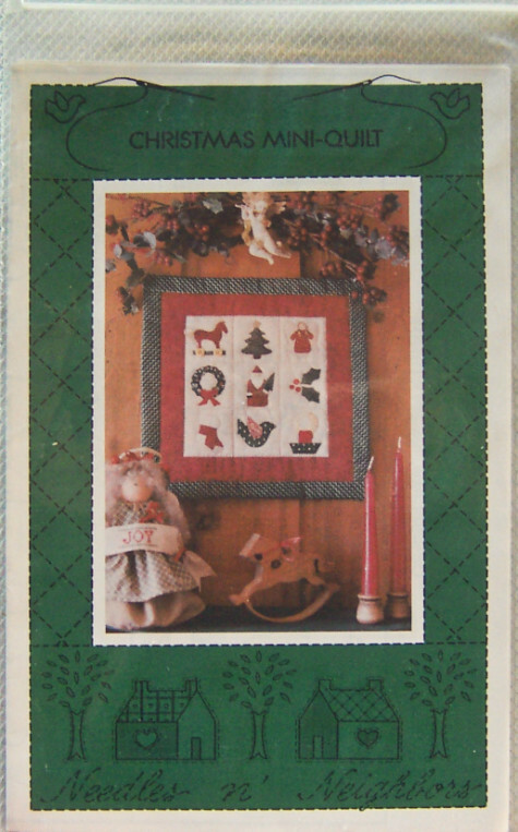 Needles n' Neighbors "CHRISTMAS MINI-QUILT" Wall Hanging PATTERN - New!