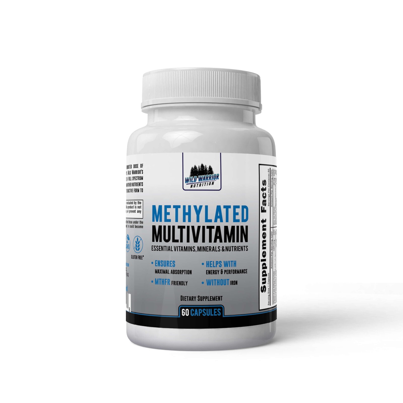 Methylated Multivitamin - Without Iron | Methylfolate | Methylcobalamin