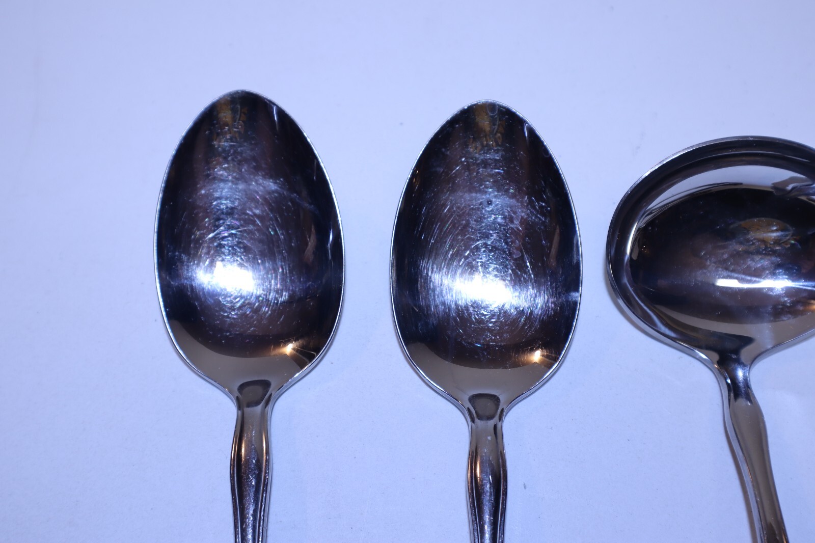 Reed And Barton REGENCY Stainless Flatware 6 Piece Serving Set Ladle Knife Fork+