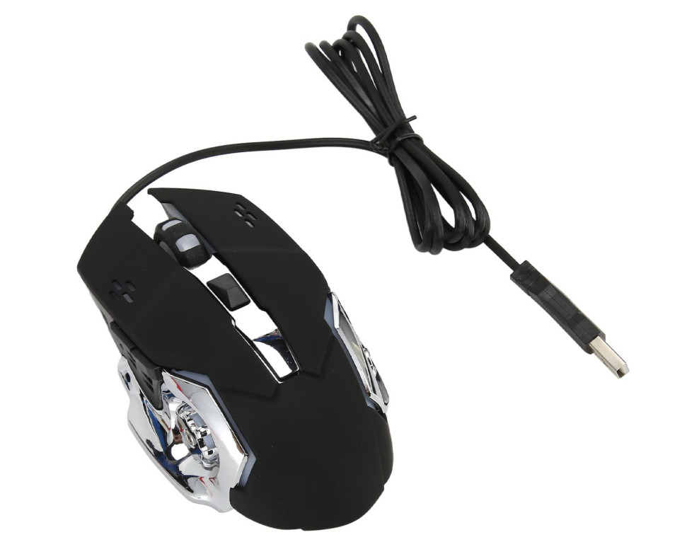 DKWR Professional FPS Shooter Wired Gaming Mouse, Style#T26245-2010, Color Black
