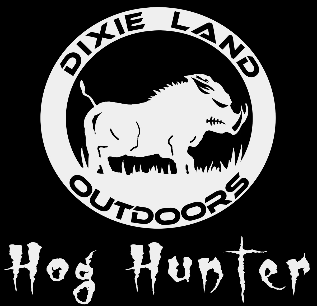 Hog Hunter Decal,boar hog hunting,hog dog,catch dog,feral pig,wild boar,dixie