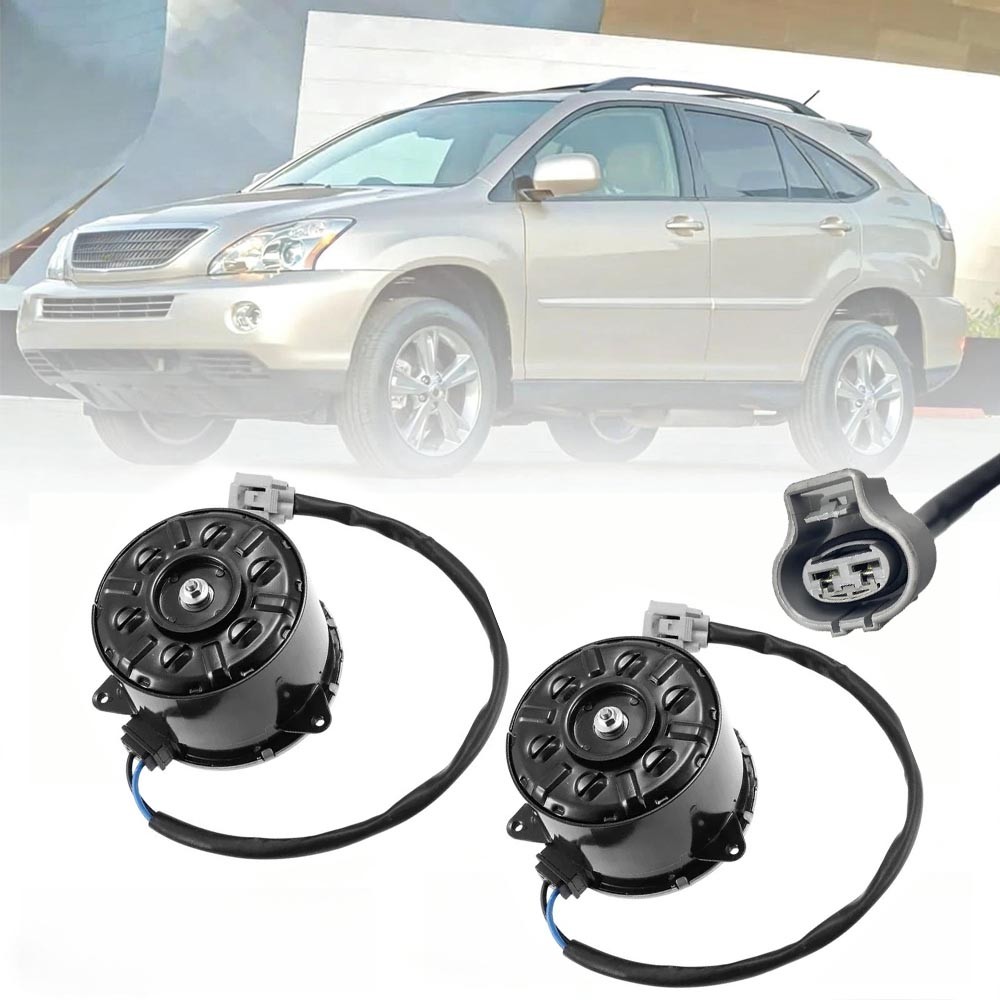 NEW 2x For 2006-2008 Lexus RX400h 3.3L Radiator Cooling Fan Motor 16363-20400