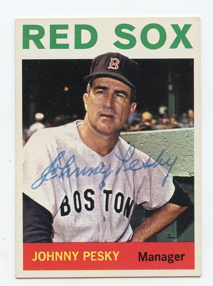 JOHNNY PESKY Signed 1964 Topps #248 Red Sox  NICE!!   Guaranteed Authentic KOA