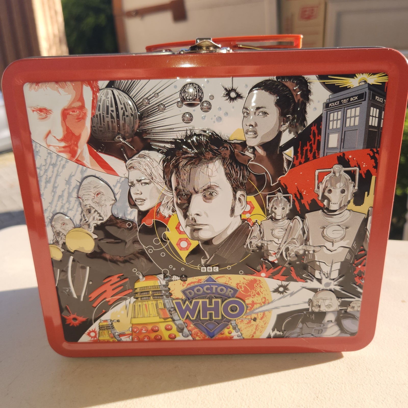 NEW Tin Titans Doctor Who 10th Doctor Lunch Box with Thermos Previews Exclusive