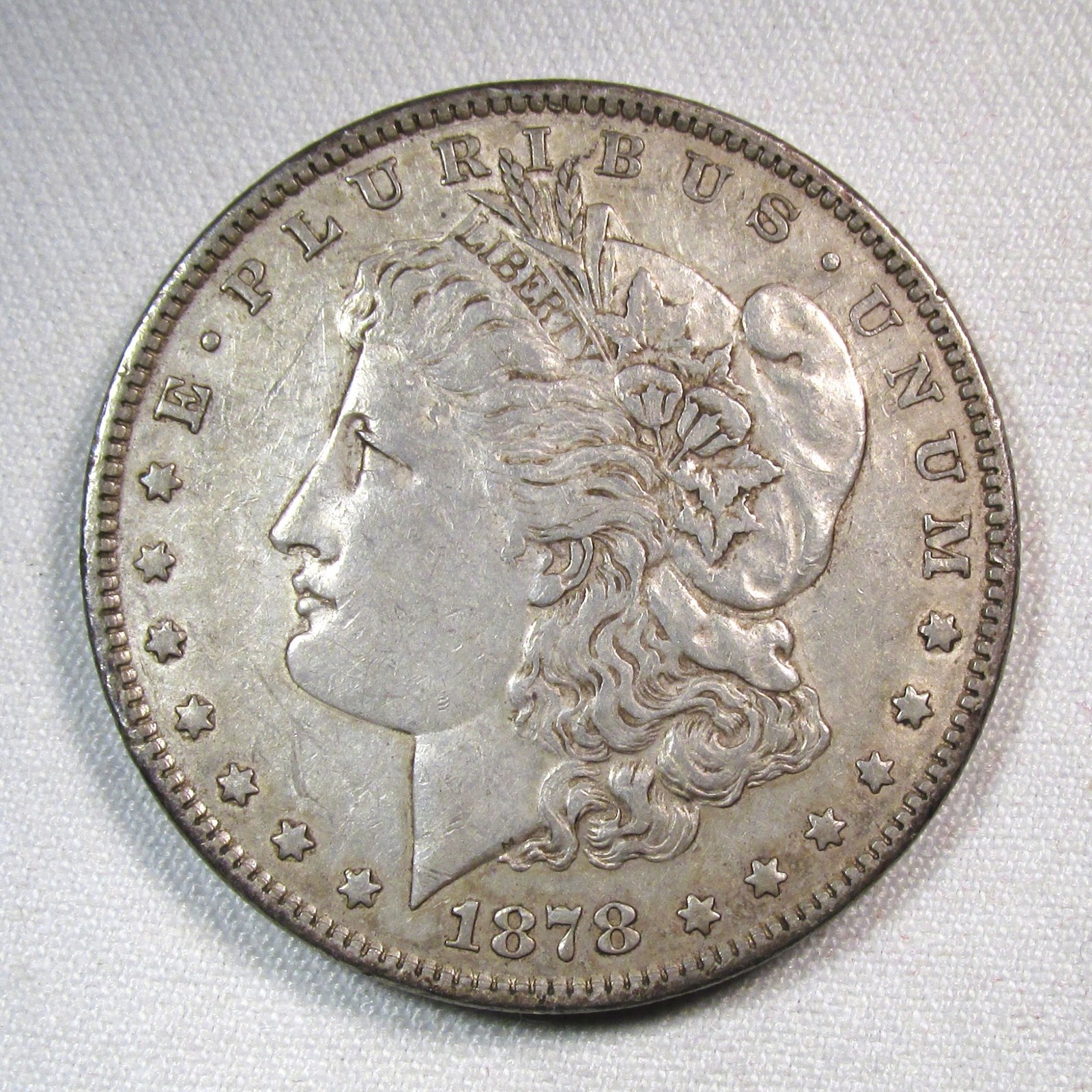 1878 Rev of '79 Silver Morgan Dollar XF Coin AS760