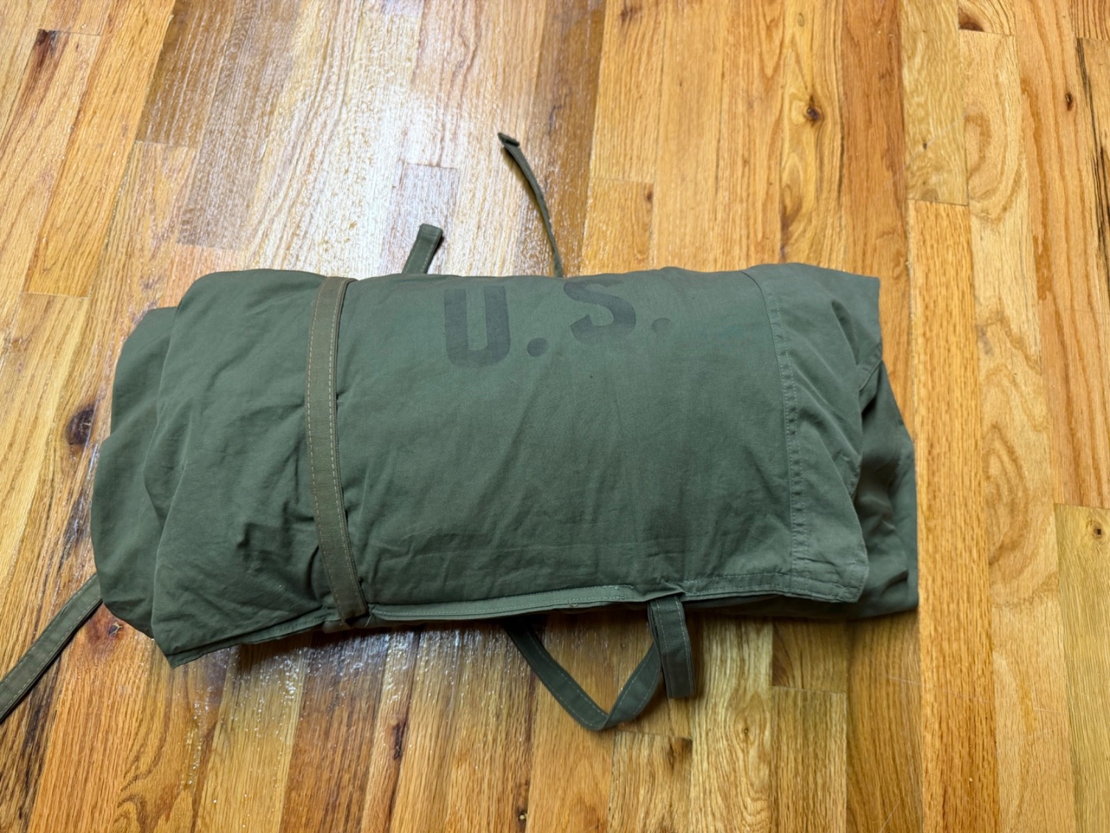 ORIGINAL WWII US ARMY M1938 WOOL MUMMY SLEEPING BAG & COVER-1945