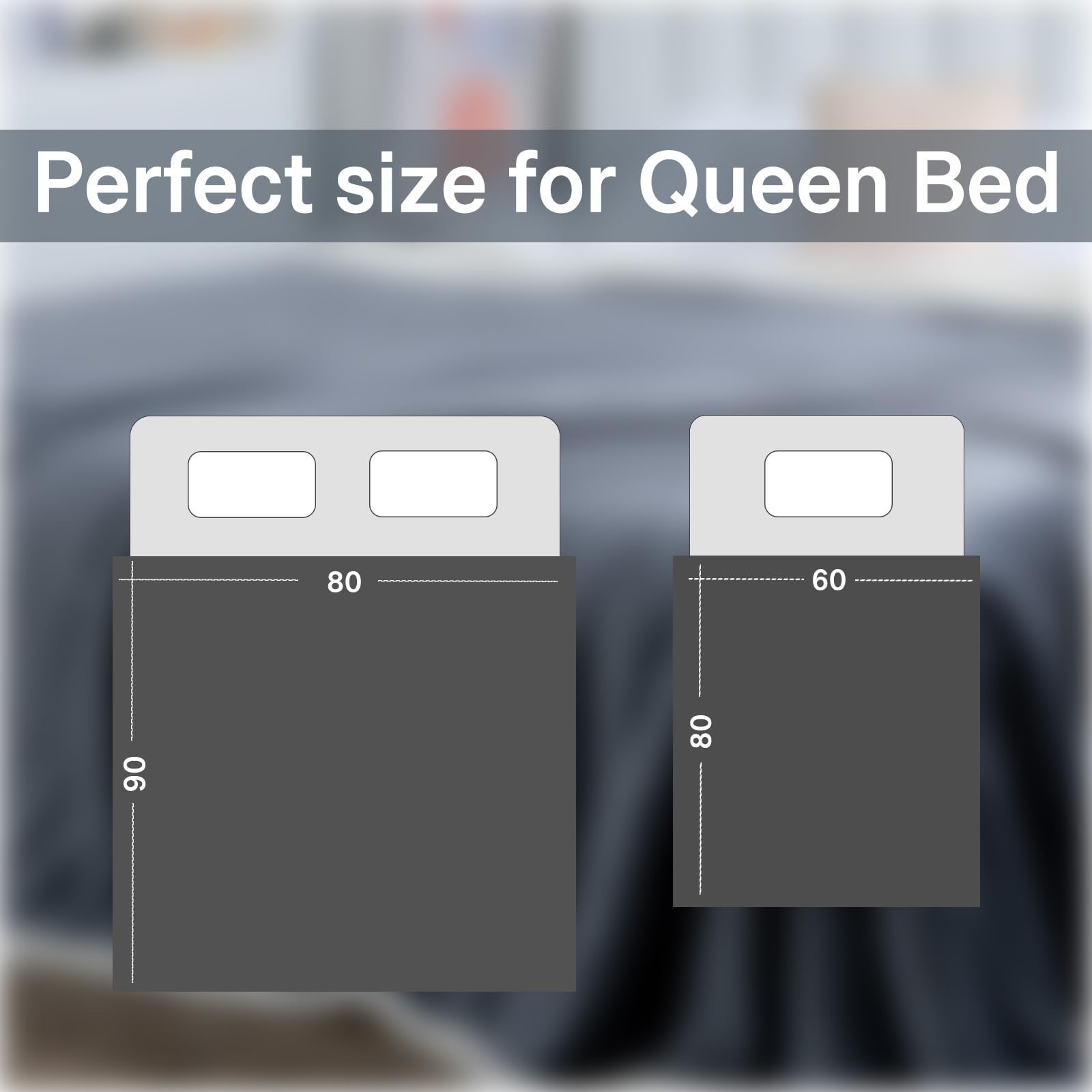 Waterproof Queen Size Blankets for Bed 60'' x 80'', Water Proof and Stain Res...