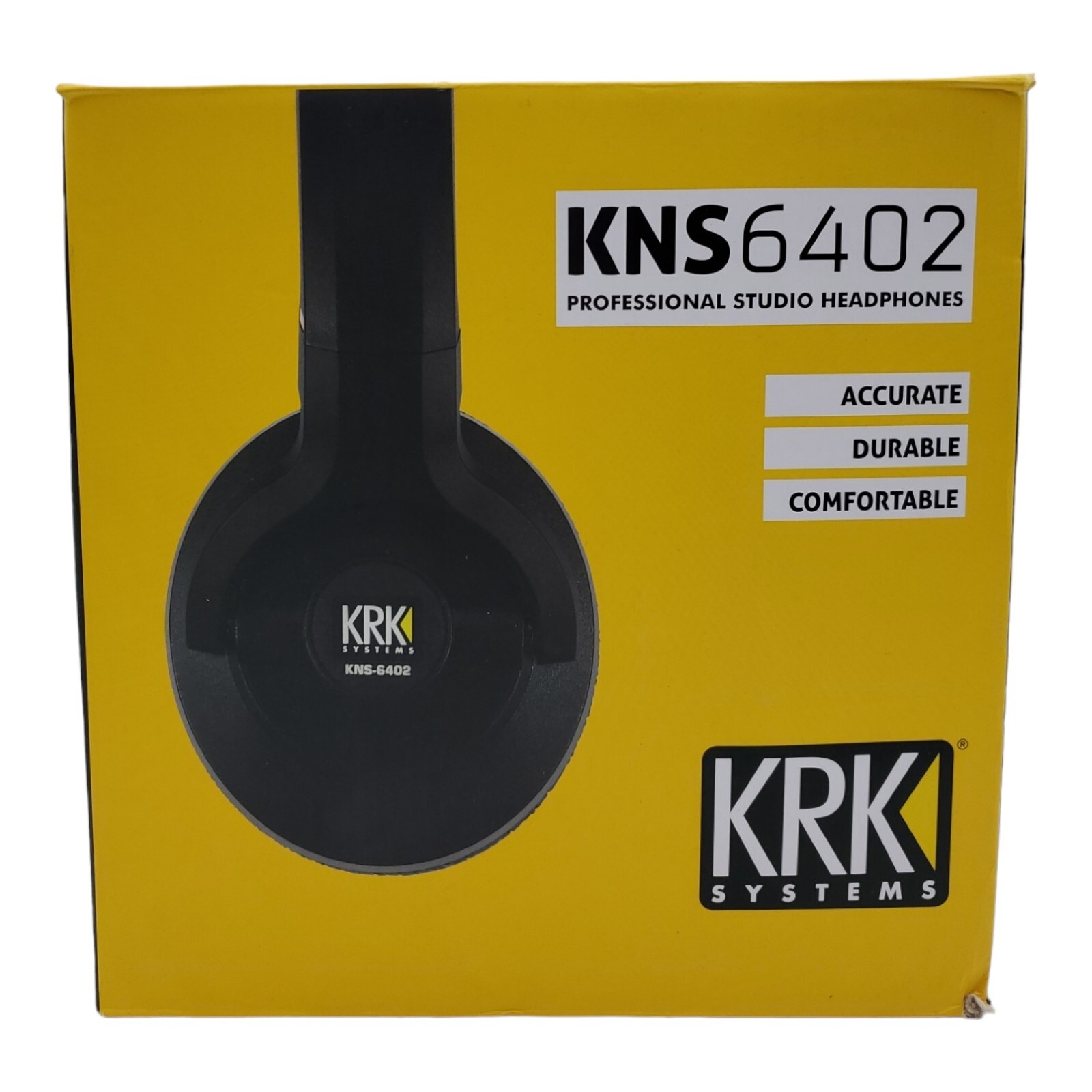 KRK KNS-6402 Closed-Back Recording Studio Headphones - Black