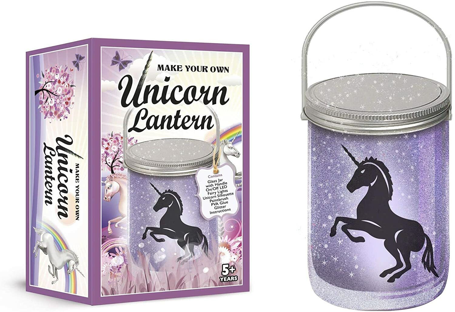 Make Your Own Unicorn Lantern LED Battery Powered (5+) - NEW