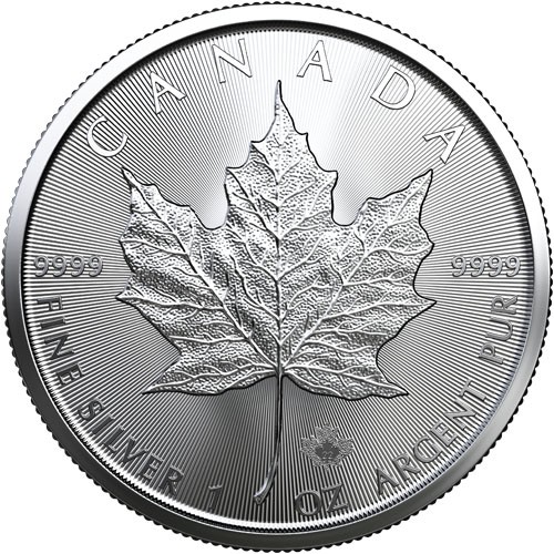 2022 1 oz Canadian Silver Maple Leaf Coin (BU)