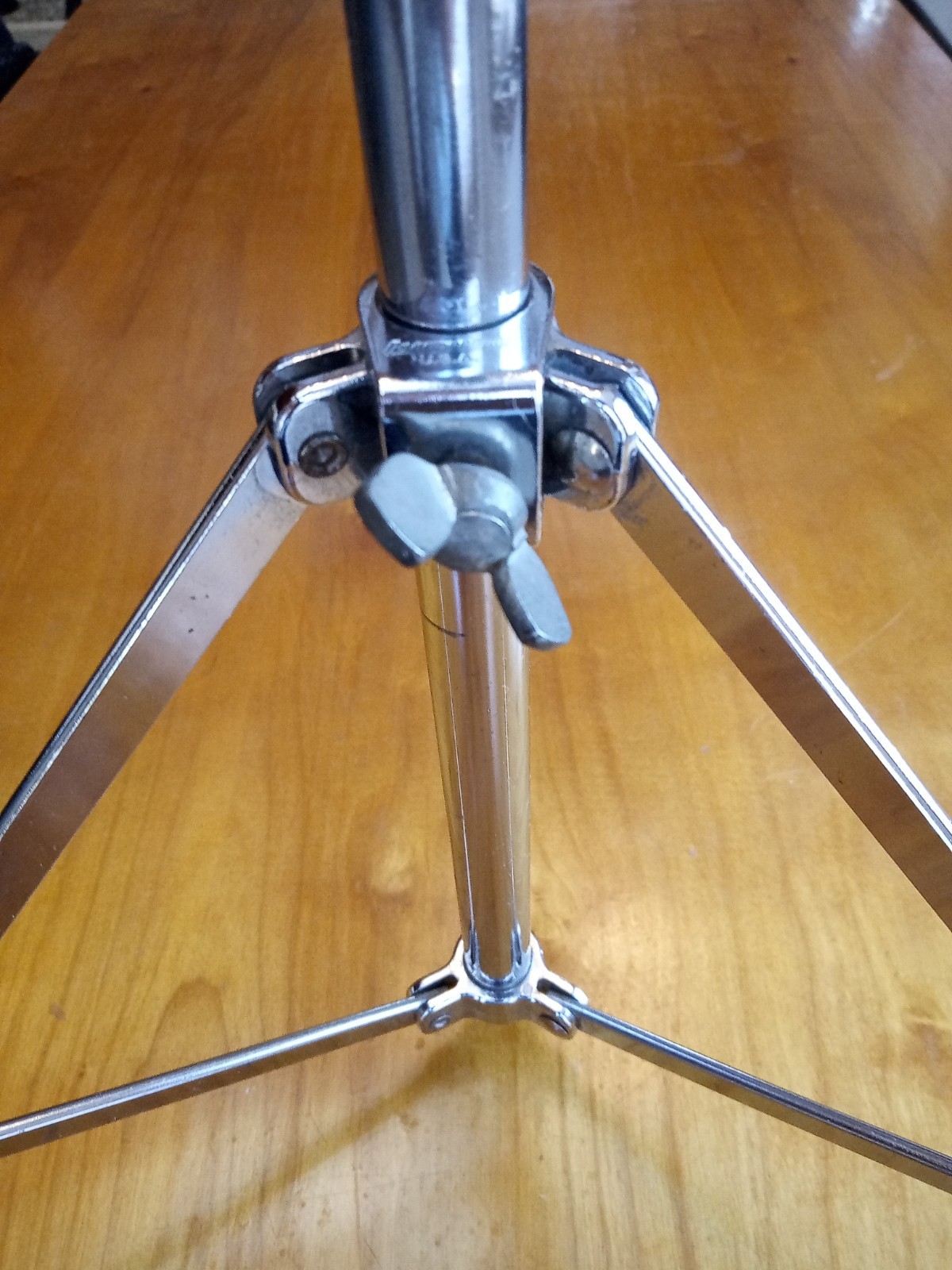 3 tripod cymbal/accessory stands plus hihat pull rod - Ludwig, etc.
