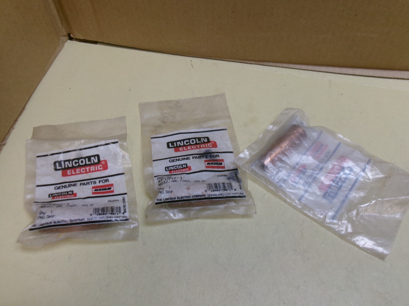 Lincoln Electric KP1942-1 Fixed Gas Nozzle, Lot of 3