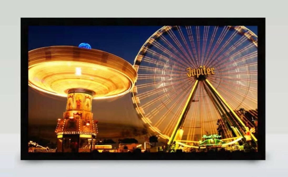 Perforating Acoustical Transparent Projection Screen 80-170"