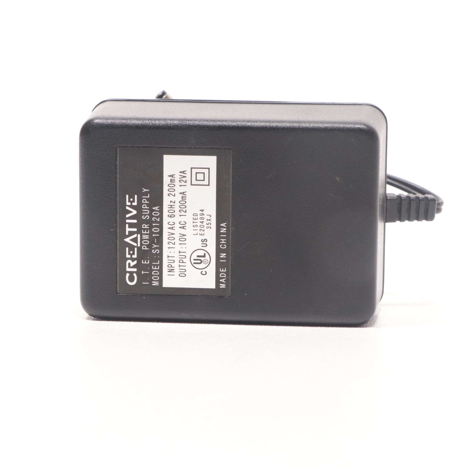 Creative I.T.E. Power Supply Adapter Model: SY-10120A Output: 10V AC 1200mA 12VA
