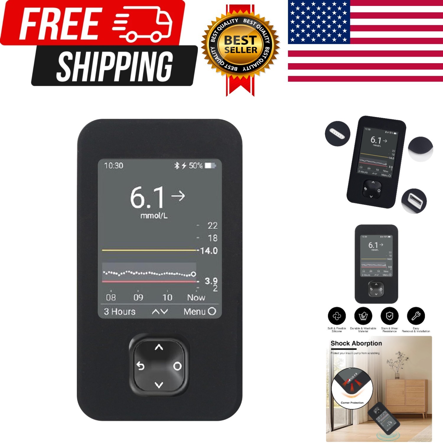 Silicone Soft Case Compatible with Dex com G7 Receiver, Perfect Protection of...