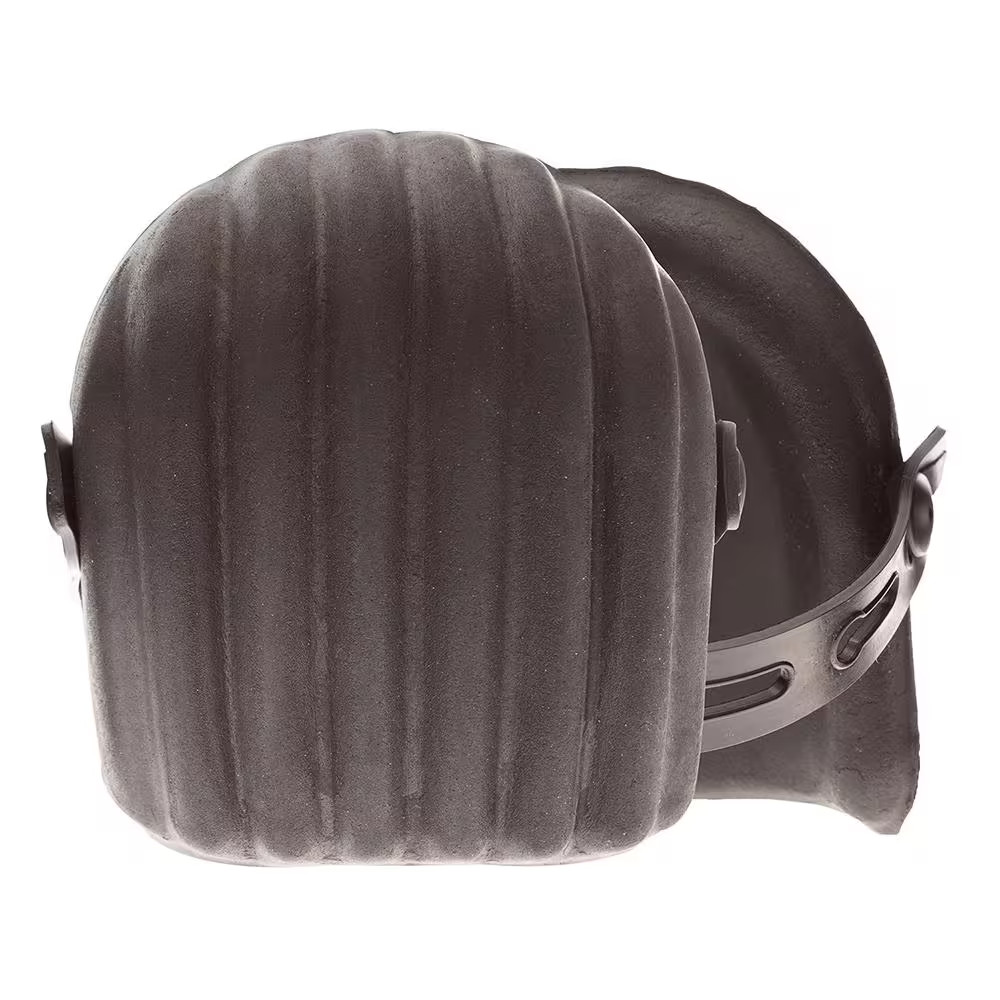 Black Molded Rubber Work Knee Pads