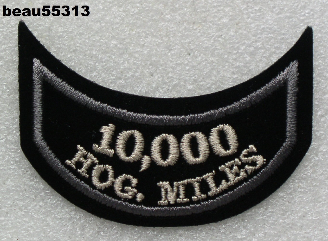⭐HARLEY DAVIDSON OWNERS GROUP HOG 10,000 MILEAGE MILES VEST JACKET PATCH