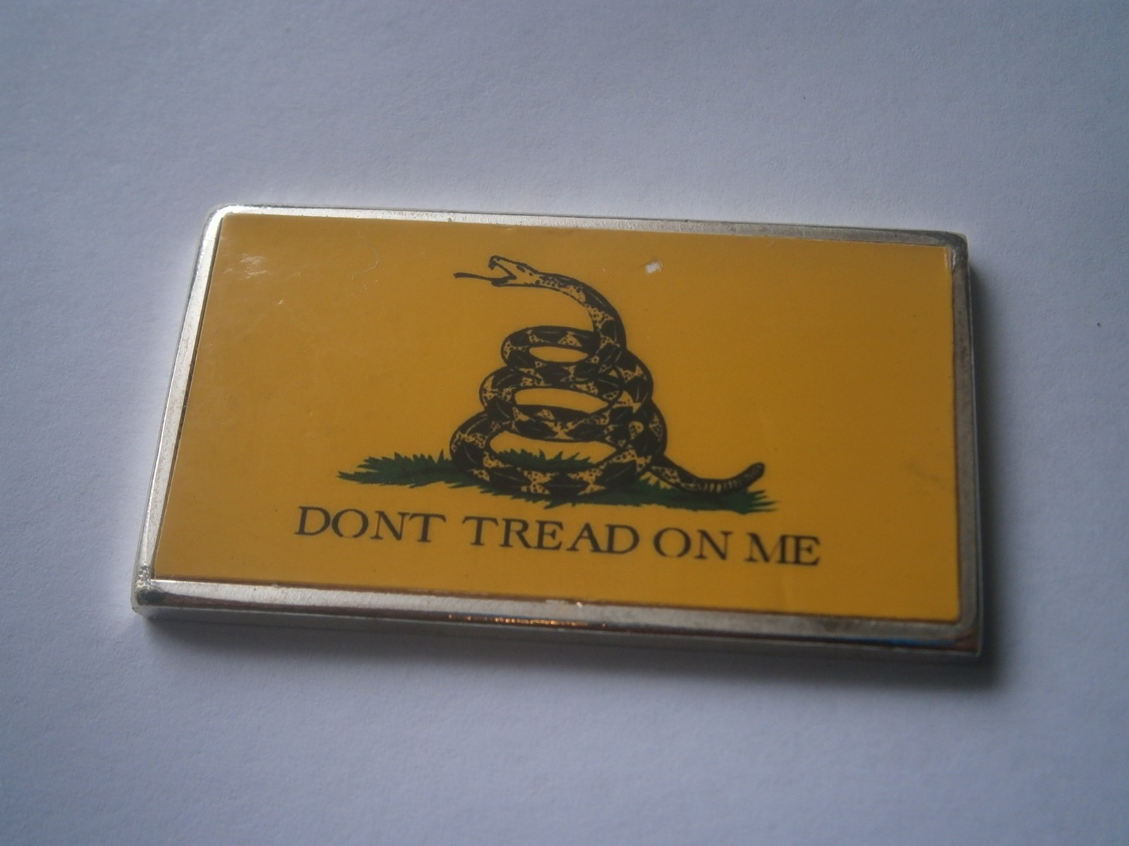 1 oz DONT TREAD ON ME Rising Sun Mint Bar Finished in .999 Fine Silver-FREE POST