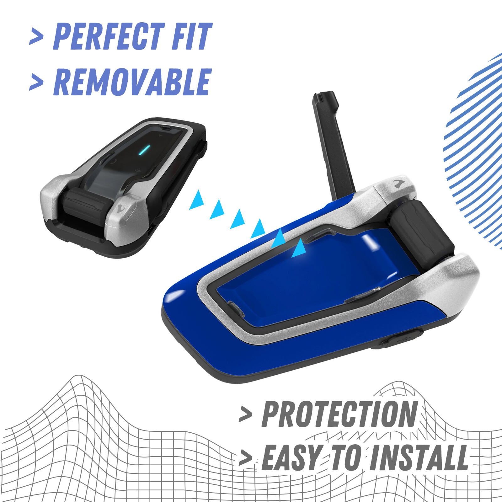 For Cardo Packtalk BOLD Intercom Adhesive Cover Protection Sticker Leaf