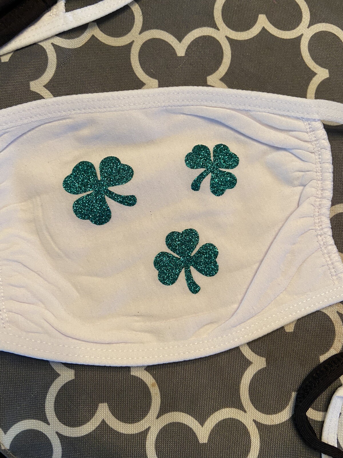 St Patricks day Clover Facemask