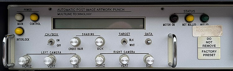 Multiline Technology AAP Automatic Post Image Artwork PCB/Circuit Board Punch