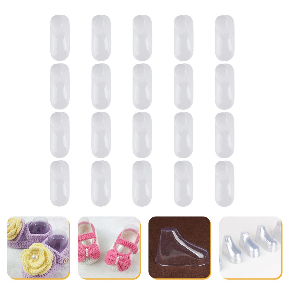 Reusable Clear Plastic Toddler Shoes Stand for Display and Shoe Protection