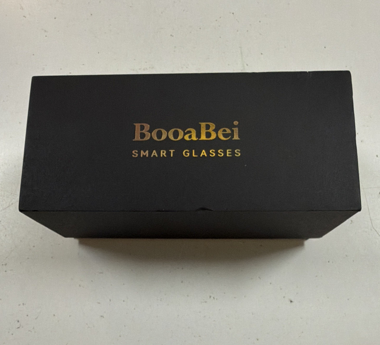 BooaBei Smart Glasses Black Frames w/ Case & USB Charging Cable (USB)