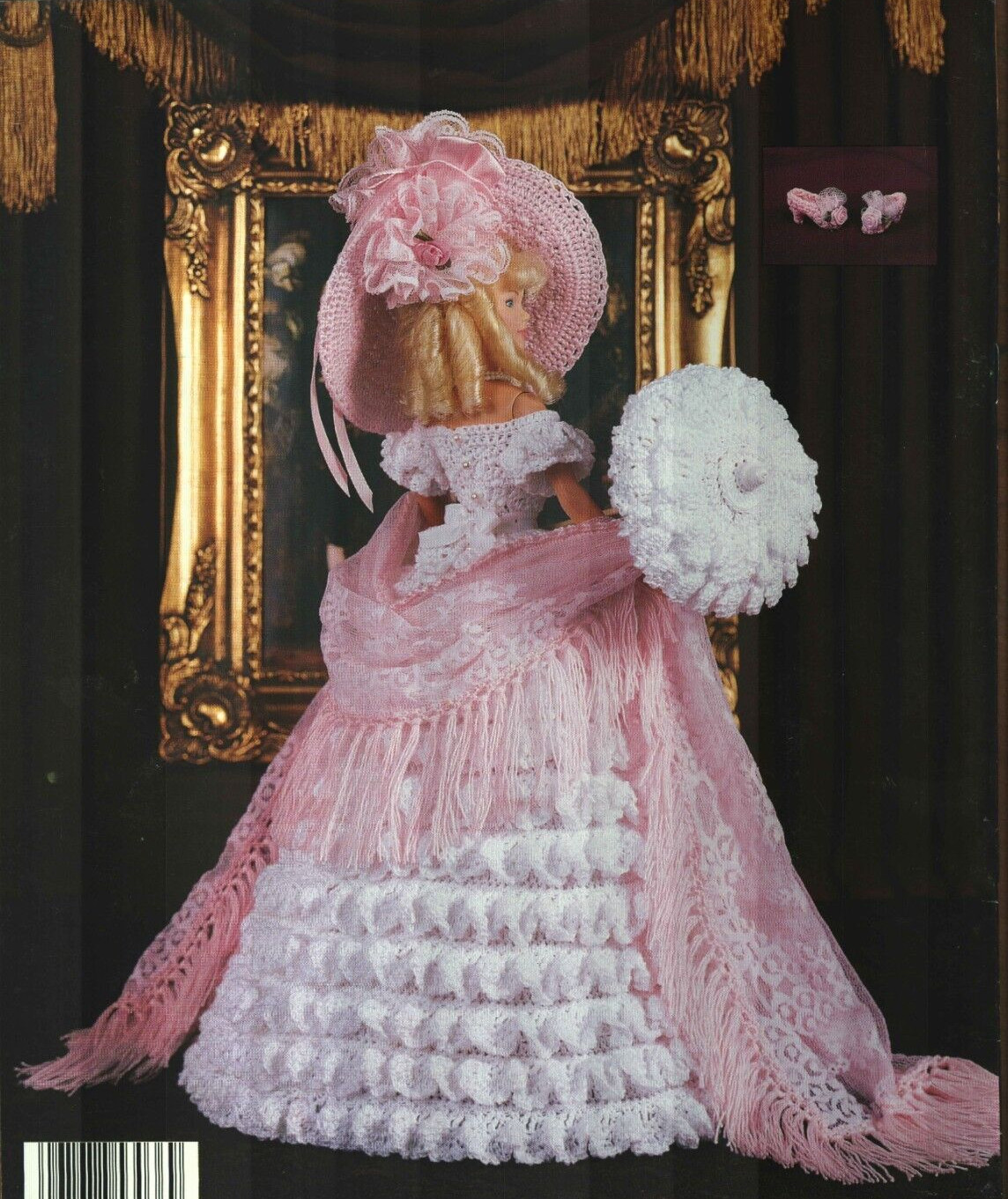 USED 1850 OLD SOUTH GOWN CROCHET COLLECTOR VOL 25 FASHION DOLL PATTERN BOOK