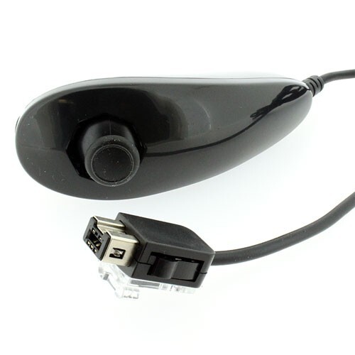 Black Remote Wiimote Nunchuck Controller Set Combo for Nintendo Wii Game