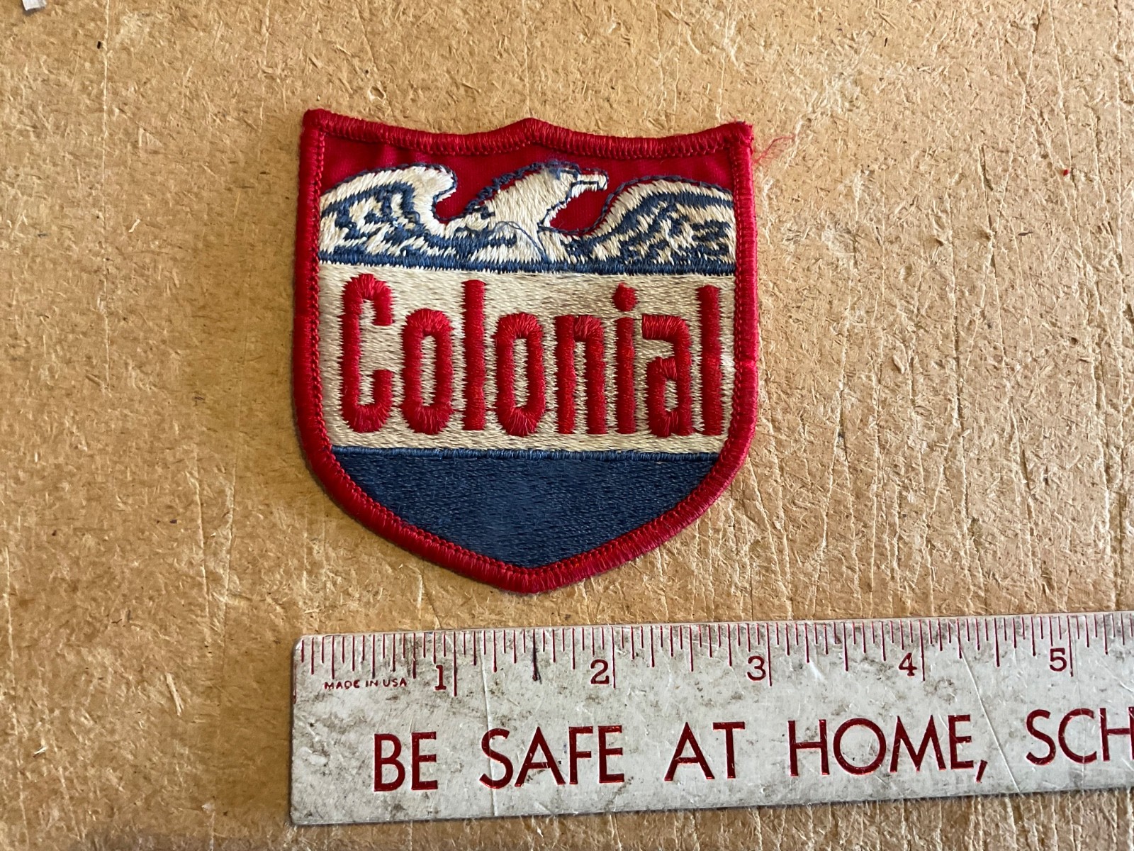 Sew On Patch Colonial Gas & Oil Eagle
