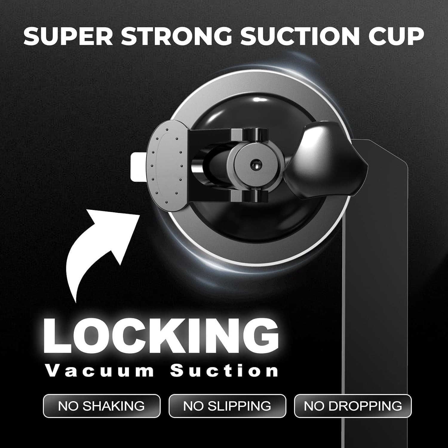 Starlink Mini Mount - Locking Suction Cup with Anti-Shake Tech, No Assembly for