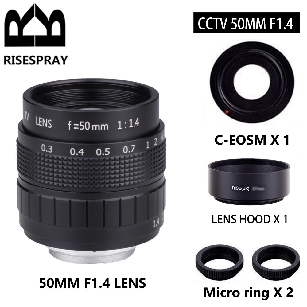 Fujian 50mm f/1.4 CCTV Movie Lens c mount for Olympus Panasonic m4/3 mount Camer